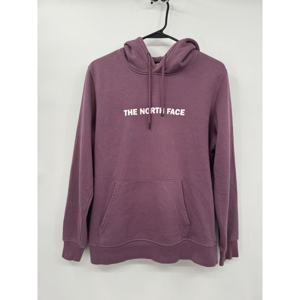 The North Face Medium Hoodie Womens Purple Pullover Logo Sweatshirt NF0A4M4M